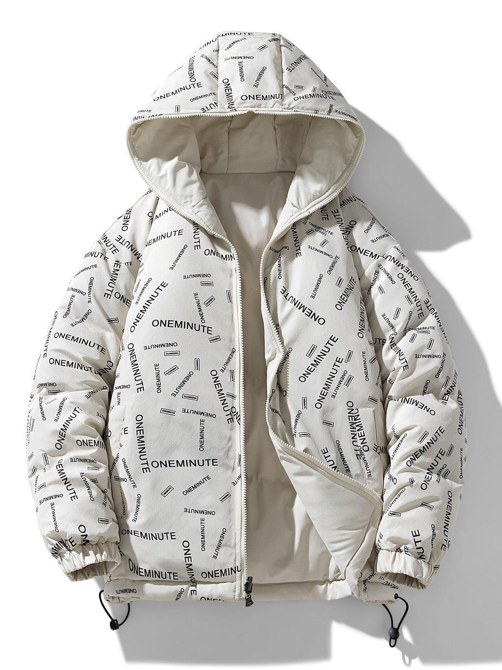 Men's Reversible Quilted Jacket with Hood