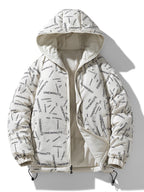 Men's Reversible Quilted Jacket with Hood