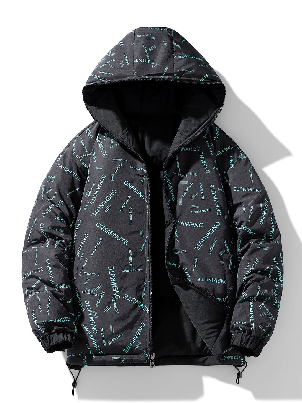 Men's Reversible Quilted Jacket with Hood