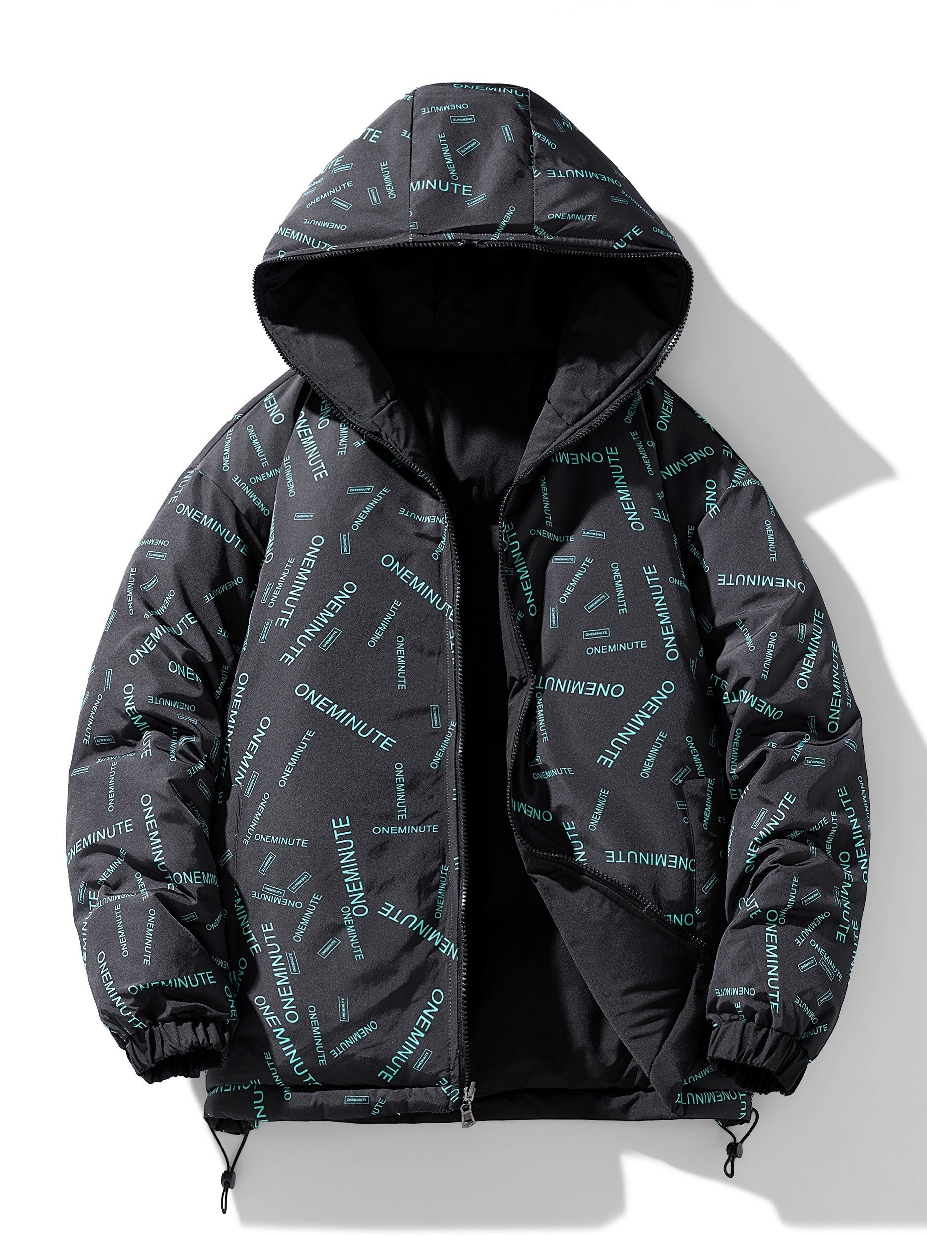 Men's Reversible Quilted Jacket with Hood