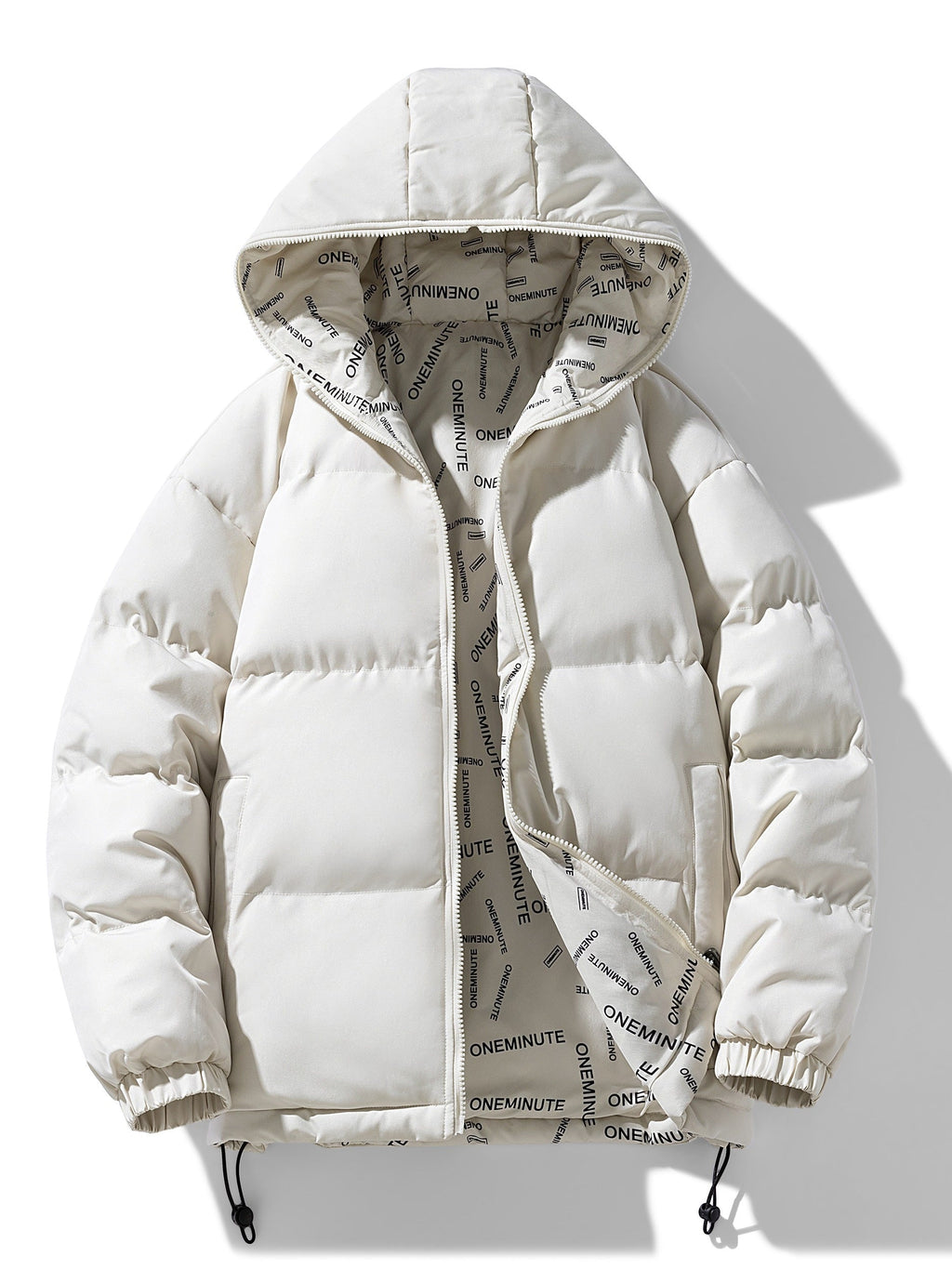 Men's Reversible Quilted Jacket with Hood