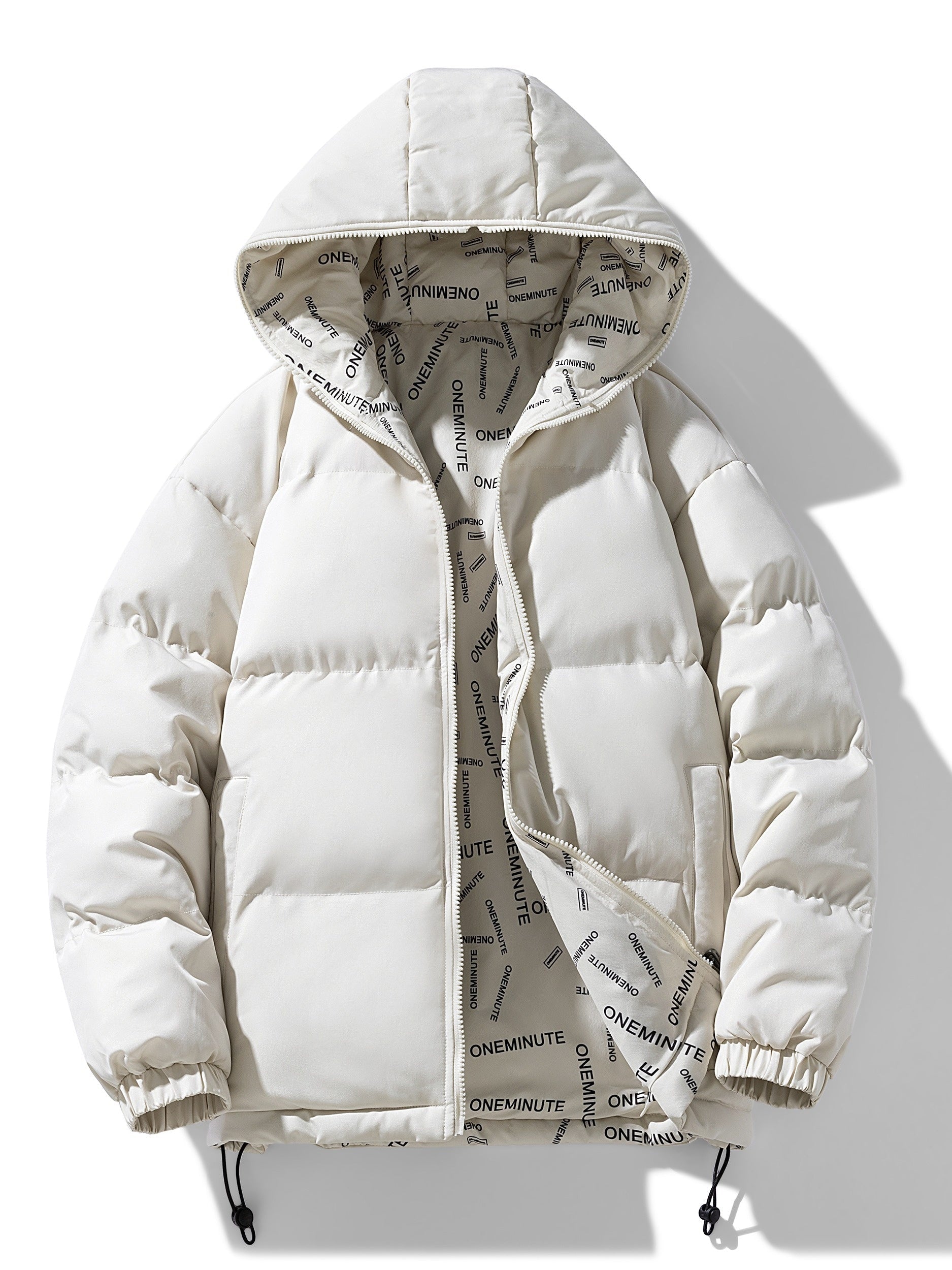 Men's Reversible Quilted Jacket with Hood