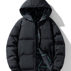 Men's Reversible Quilted Jacket with Hood