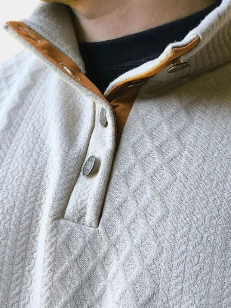 Men's High Collar Knit Jumper – Precision Tailored Fit