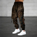 Men's Mandala-Print Harem Trousers – Relaxed Boho Joggers