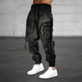 Men's Mandala-Print Harem Trousers – Relaxed Boho Joggers
