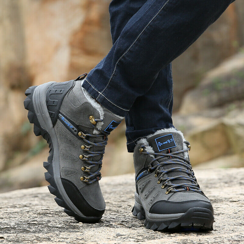 Men's Water-Resistant Winter Hiking Boots