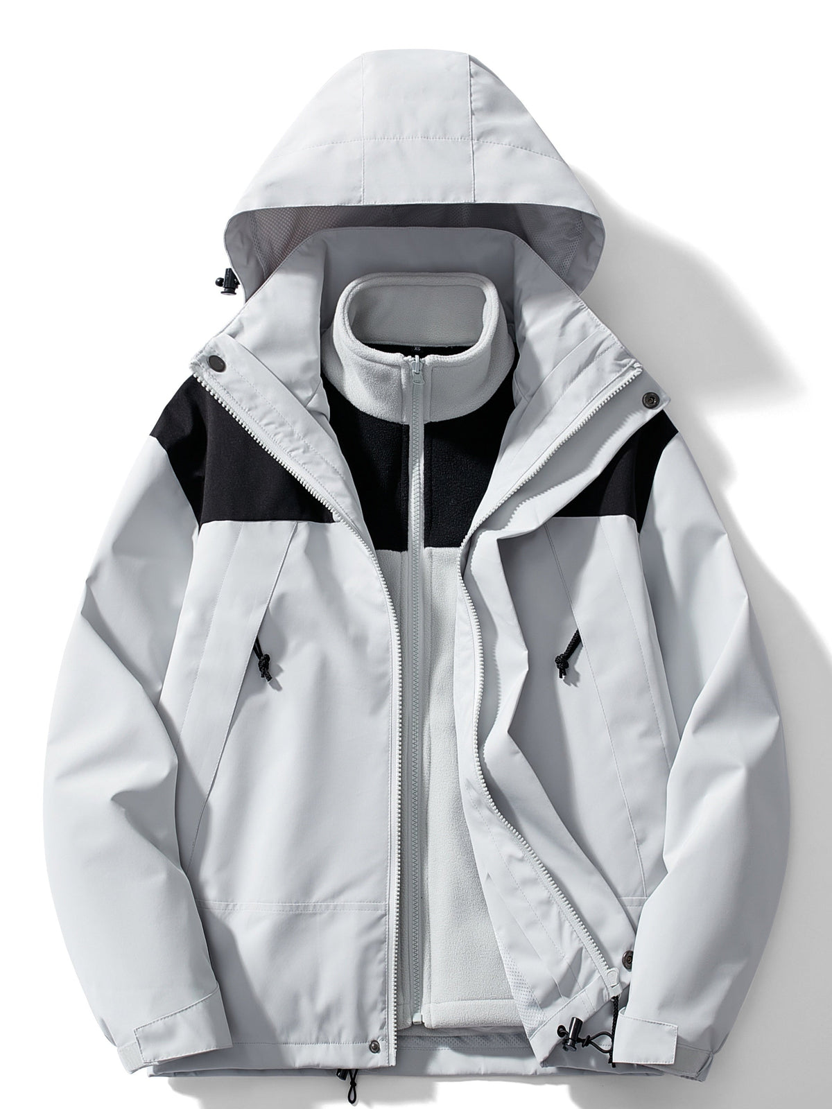 Men's 3-in-1 Outdoor Jacket – Hooded Winter Layer