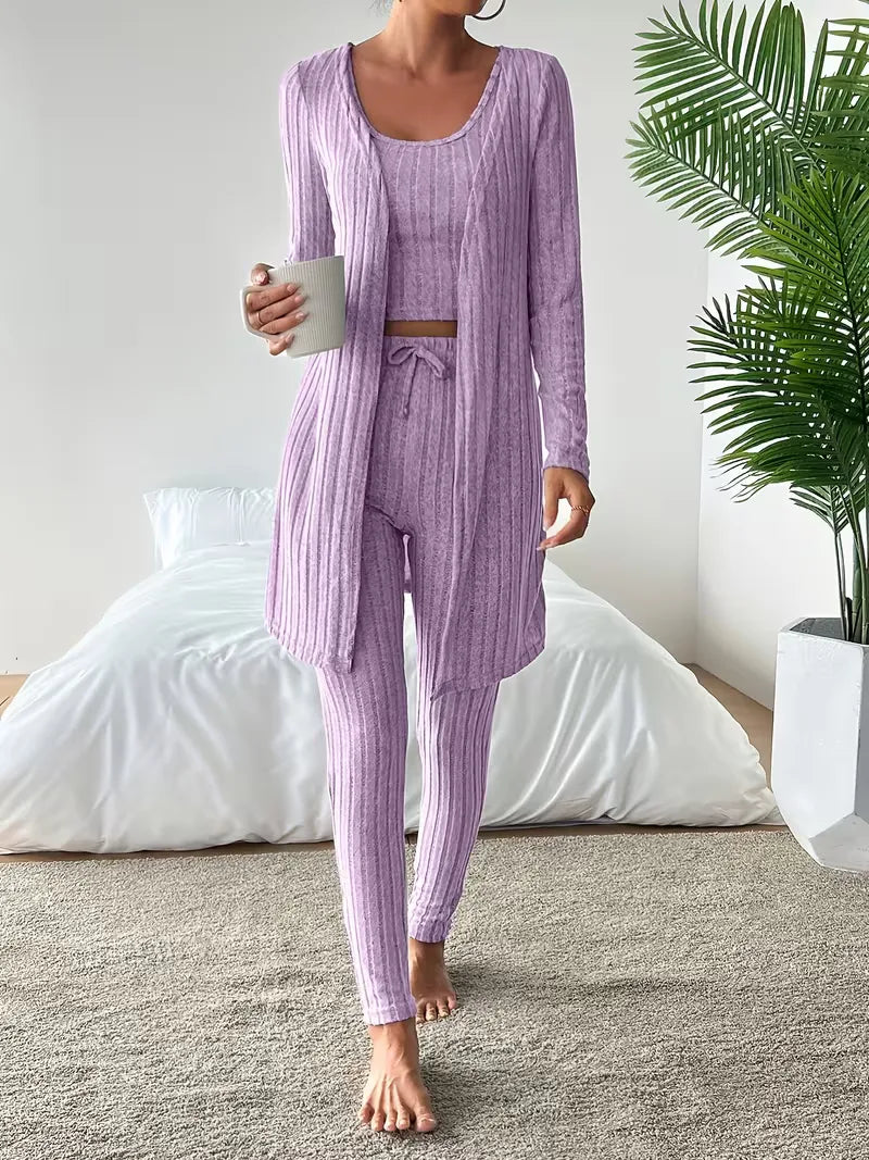 Women's Three-piece Trouser Lounge Set