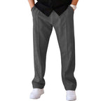 Men's Pleated Wide-Leg Trousers – Lightweight Relaxed Pants