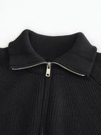 Men's Half-Zip Rib-Knit Jumper