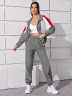 Women's Two-piece Trouser Lounge Set with hood