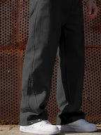 Men's Wide-Leg Trousers with Elasticated Waist
