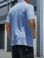 Men's Textured Short Sleeve Shirt