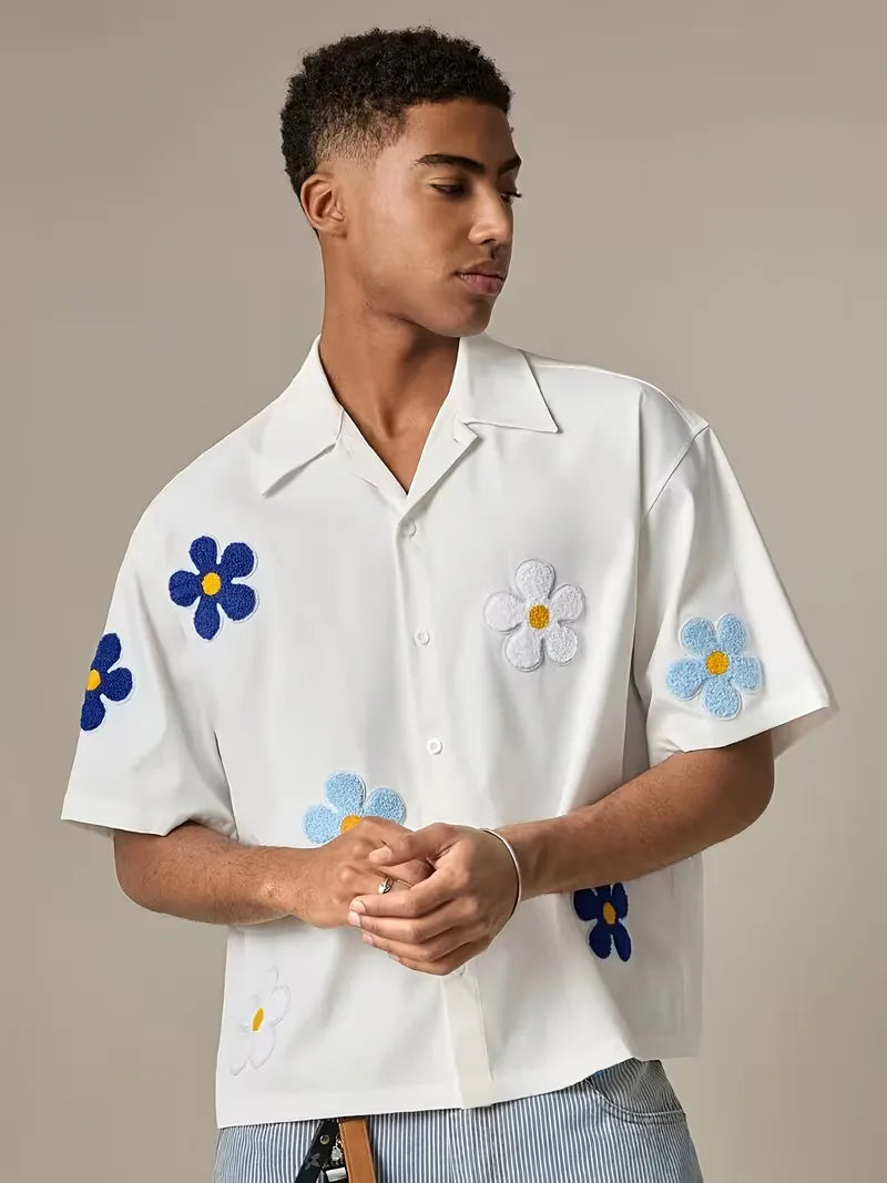 Men's Floral Short Sleeve Shirt