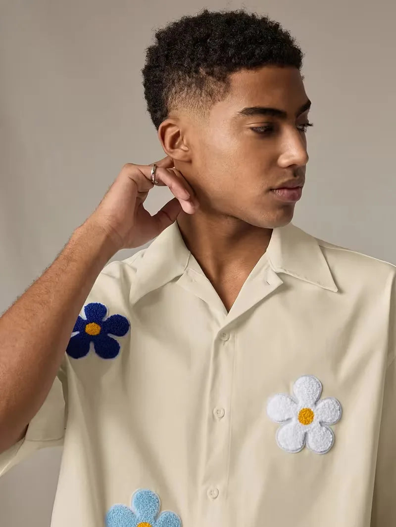 Men's Floral Short Sleeve Shirt