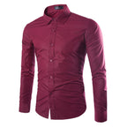 Men's Long-sleeve Dress Shirt – Black