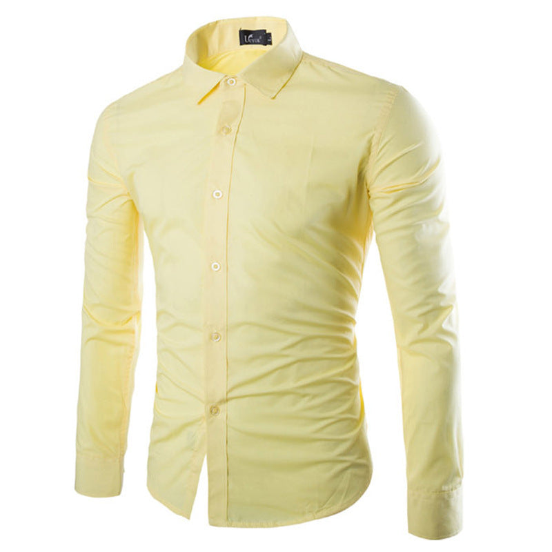 Men's Long-sleeve Dress Shirt – Black