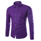 Men's Long-sleeve Dress Shirt – Black