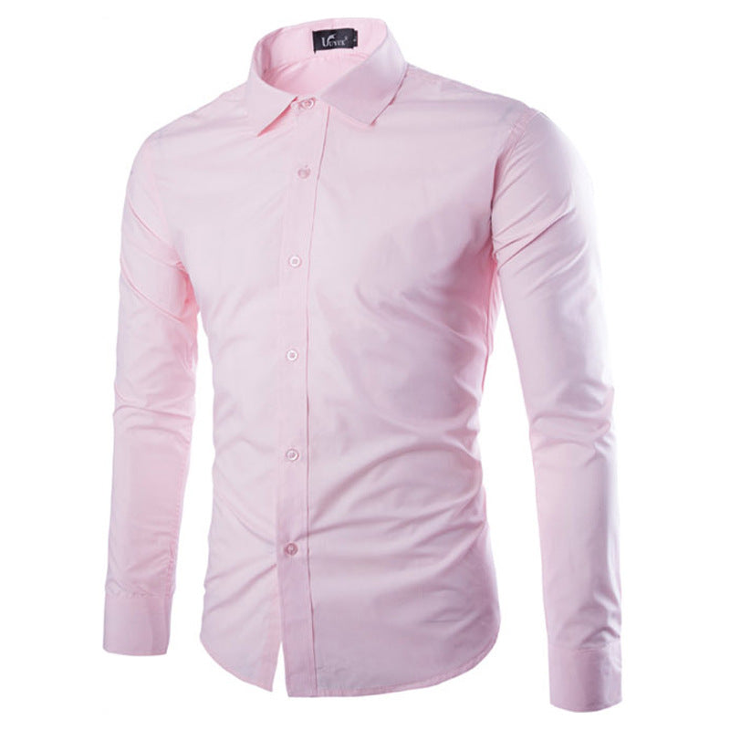 Men's Long-sleeve Dress Shirt – Black