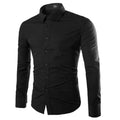 Men's Long-sleeve Dress Shirt – Black