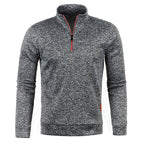 Men's Stand-collar Sweatshirt with zip and long sleeves