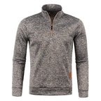 Men's Stand-collar Sweatshirt with zip and long sleeves