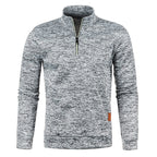 Men's Stand-collar Sweatshirt with zip and long sleeves
