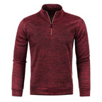 Men's Stand-collar Sweatshirt with zip and long sleeves
