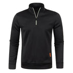 Men's Stand-collar Sweatshirt with zip and long sleeves