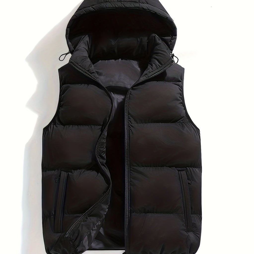Men's Quilted Gilet with Hood