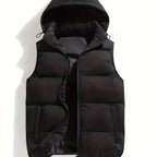 Men's Quilted Gilet with Hood