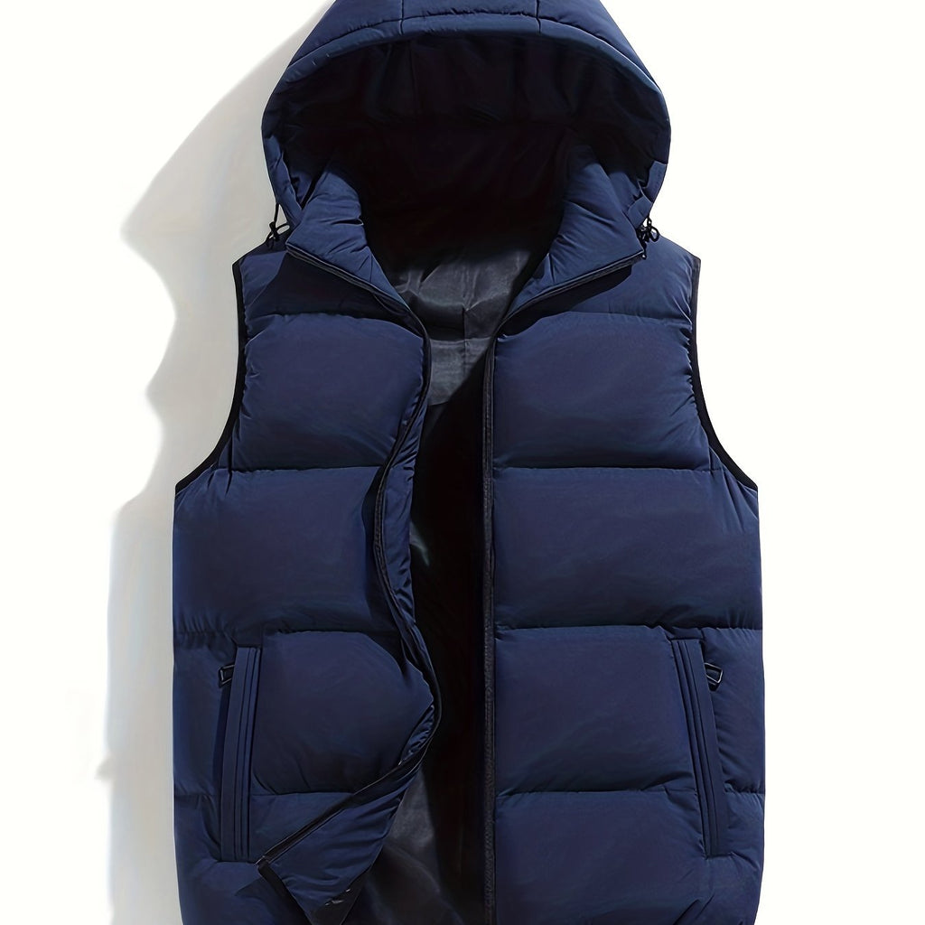 Men's Quilted Gilet with Hood
