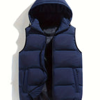 Men's Quilted Gilet with Hood