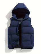 Men's Quilted Gilet with Hood