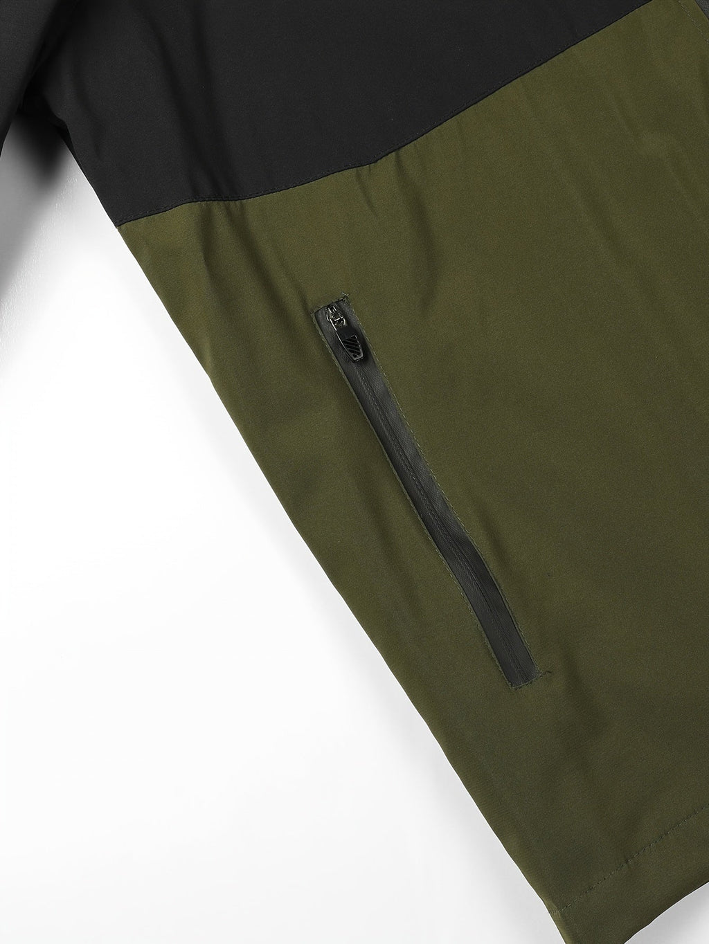 Men's Windproof Jacket with Multiple Pockets
