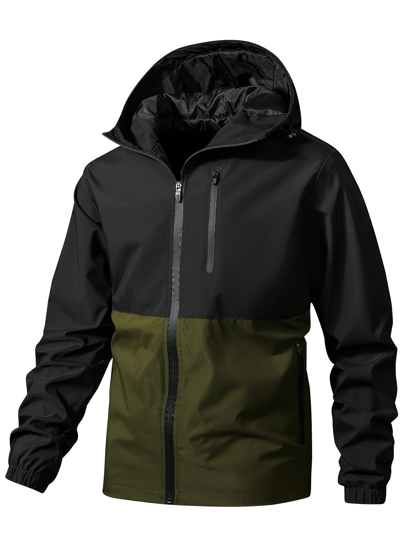 Men's Windproof Jacket with Multiple Pockets