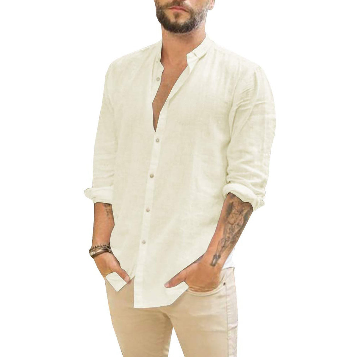 Men's Long-sleeve Shirt – Blue