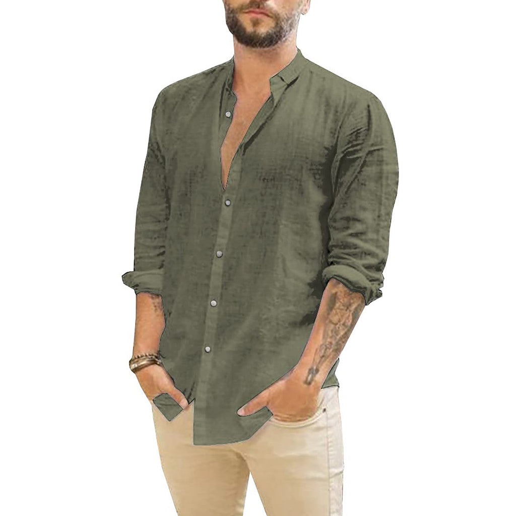 Men's Long-sleeve Shirt – Blue
