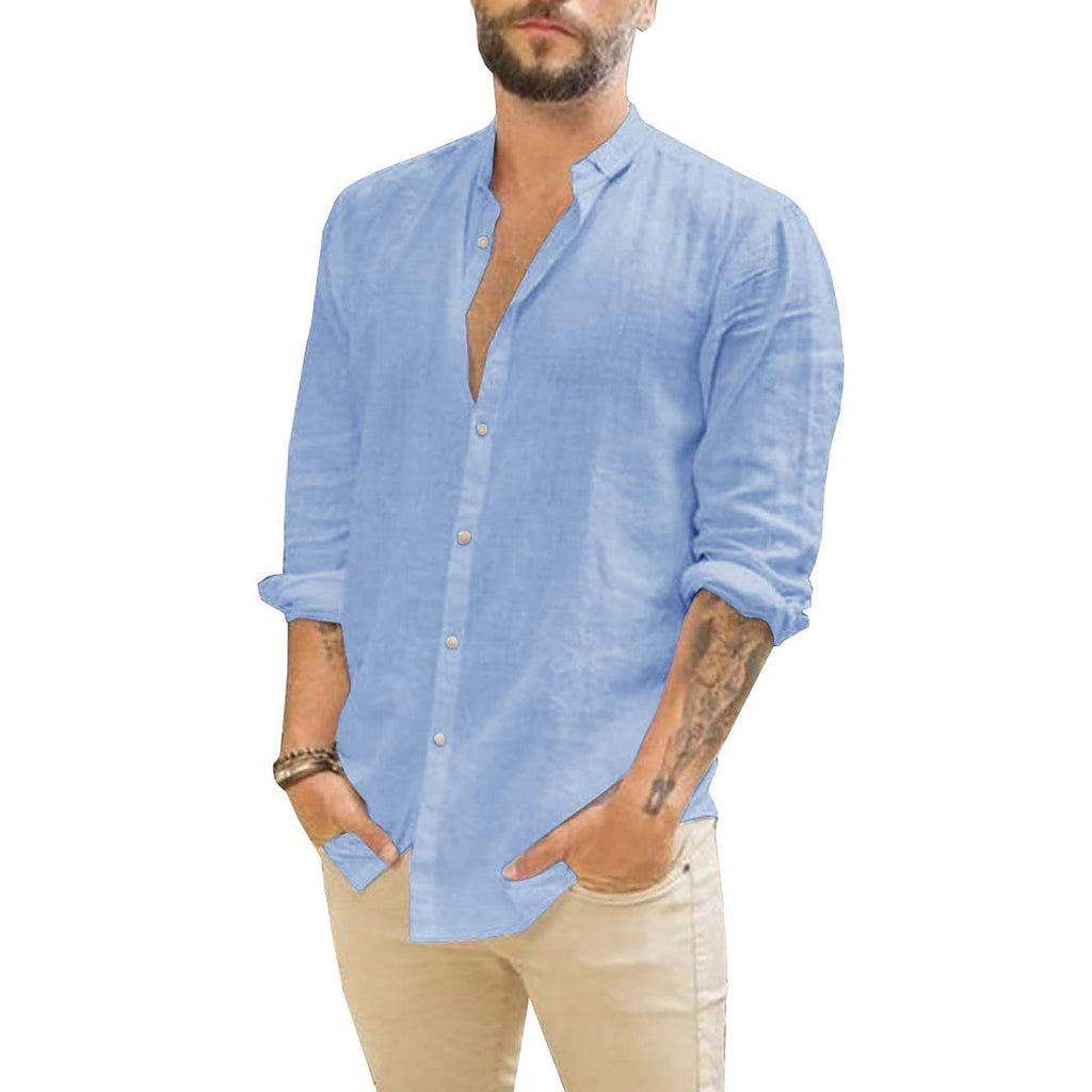Men's Long-sleeve Shirt – Blue
