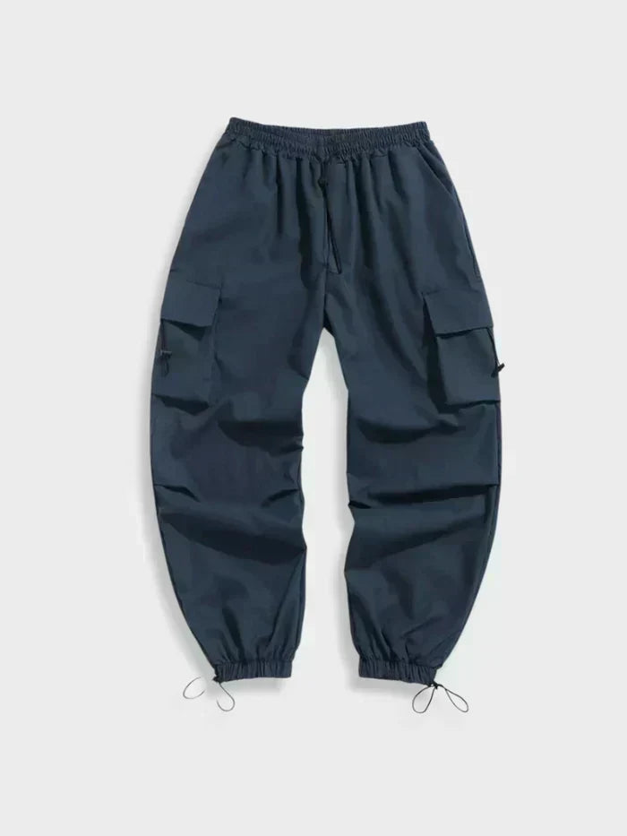 Men's Wide Leg Cargo Trousers – Baggy Streetwear Pants