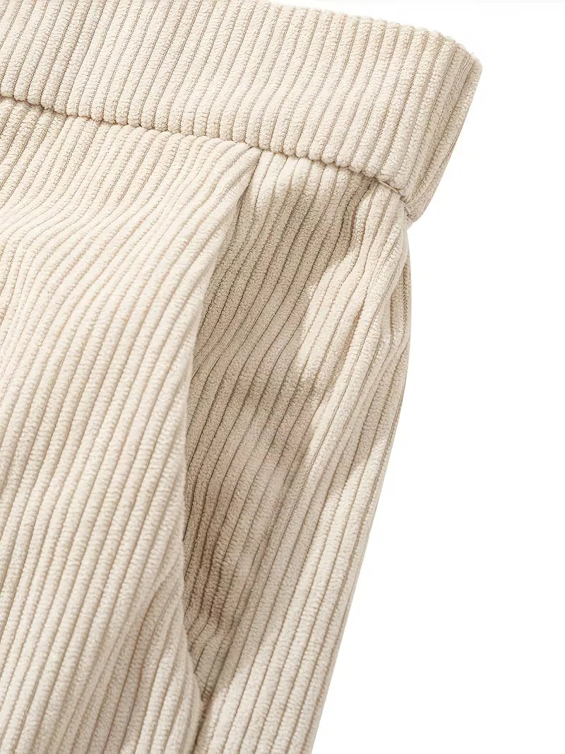 Men's Straight-Leg Corduroy Trousers