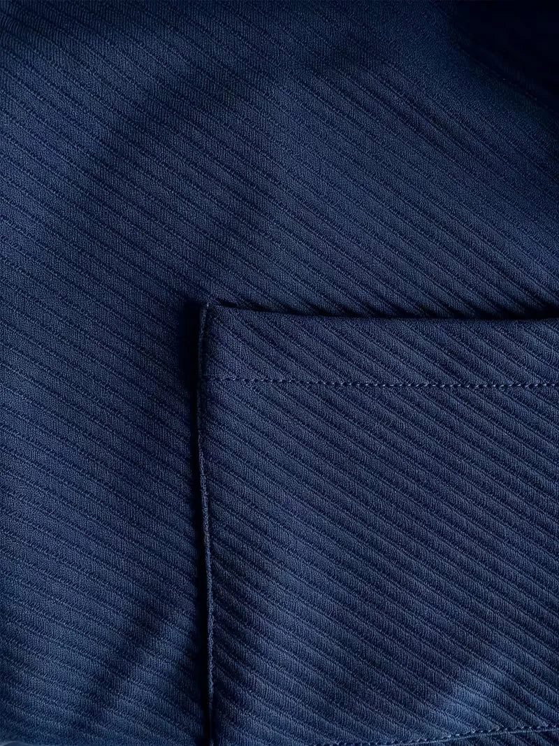 Men's Blazer with Knitted Texture