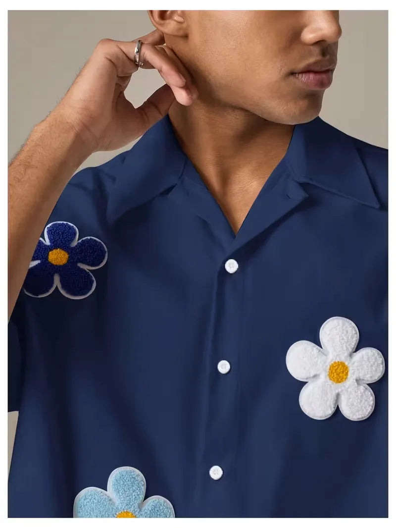 Men's Floral Short Sleeve Shirt