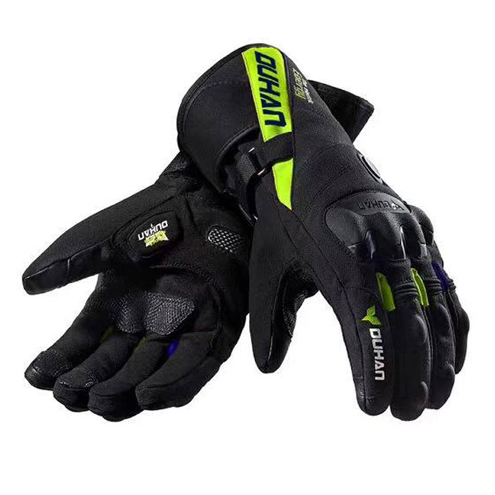 Men's Battery-Heated Waterproof Motorcycle Gloves