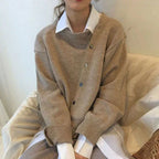 Women's Button-front Cardigan – Brown