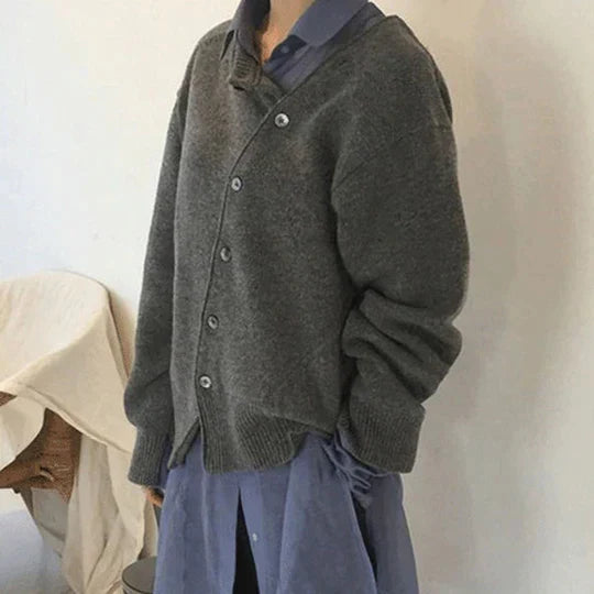 Women's Button-front Cardigan – Brown