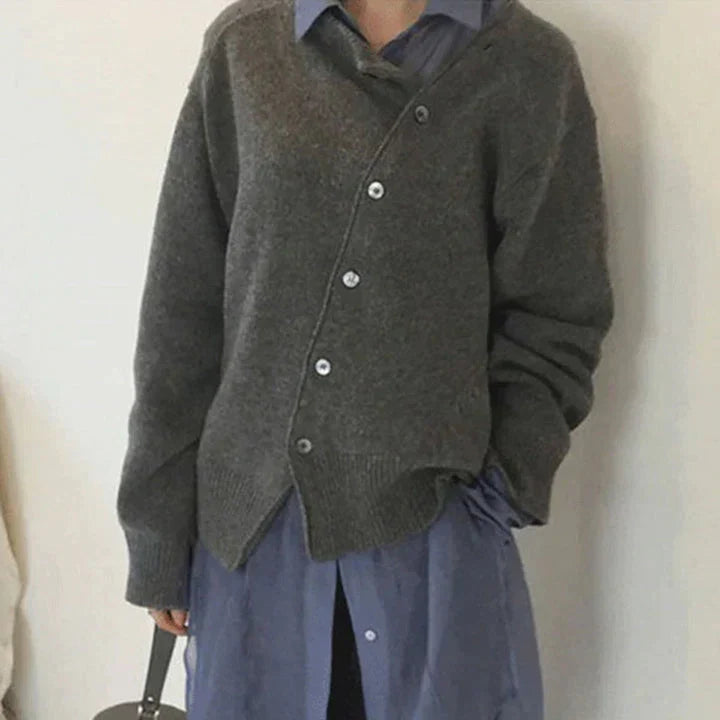 Women's Button-front Cardigan – Brown
