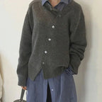Women's Button-front Cardigan – Brown