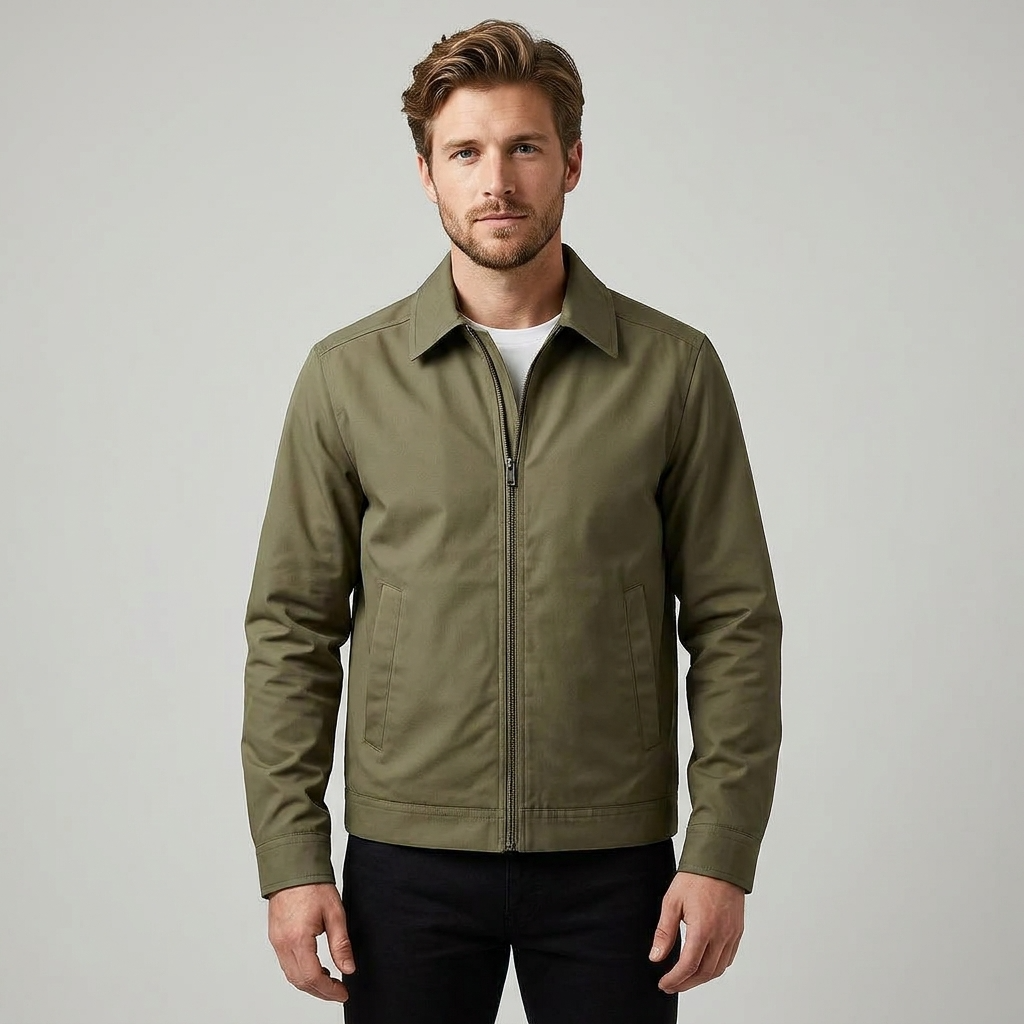 Men's Lined Jacket – Streamlined Cut, Checked Lining